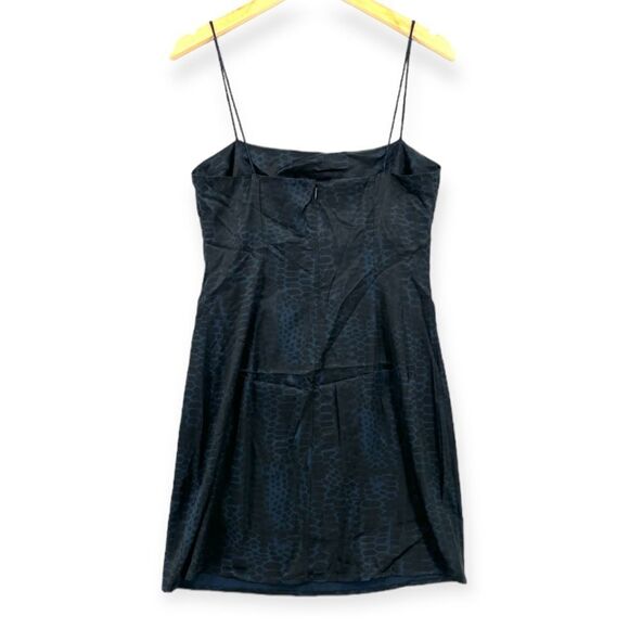 ~Anine Bing Women's Valentine Snake Print Silk Satin Mini Dress NWT - Picture 2 of 8